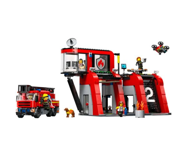 LEGO® City: Vatrogasna postaja i vatrogasno vozilo (60414)