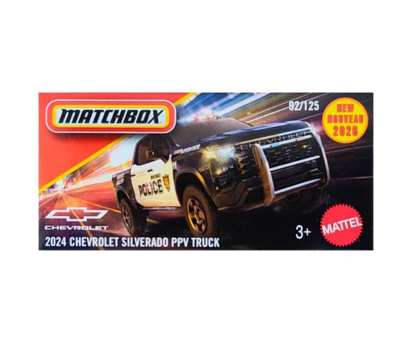 Matchbox: Kartonska kutija 2024 Chevrolet Silverado PPV Kamiončić 1/64 - Mattel