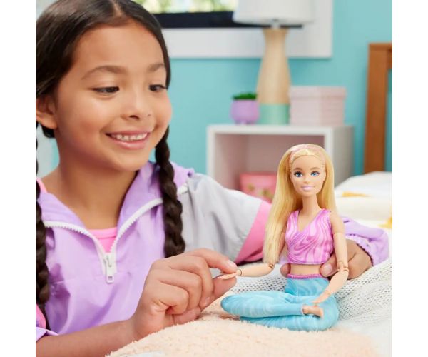 Barbie: Fleksibilna joga lutka s plavom kosom - Mattel