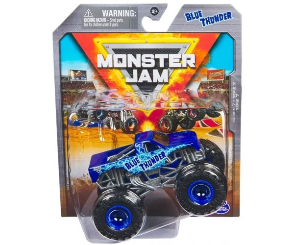 Monster Jam: Blue Thunder monster truck autić – 1:64 – Spin Master