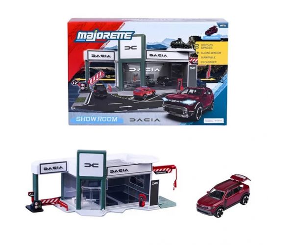 Dacia Showroom játékszett kisautóval - Dickie Toys