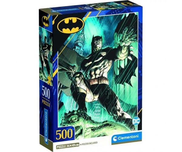 DC Comics Batman az esőben 500db-os puzzle - Clementoni