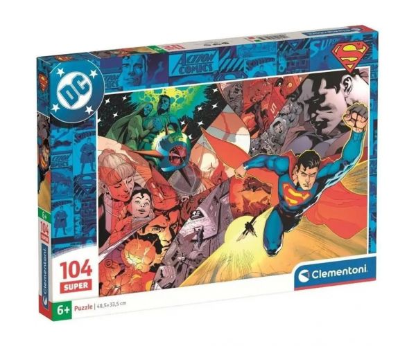 DC Comics Superman hősi pillanatok 104db-os puzzle - Clementoni