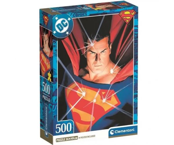 DC Comics Superman 500db-os puzzle - Clementoni