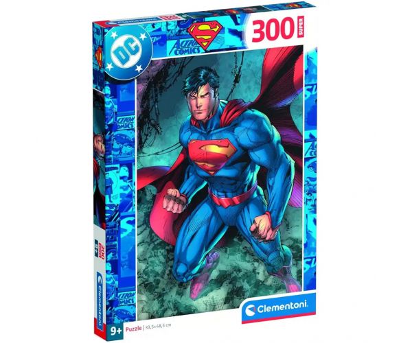 DC Comics Superman akcióban 300db-os puzzle - Clementoni