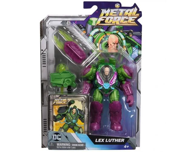 DC Metal Force Lex Luther játékfigura felszereléssel - Spin Master