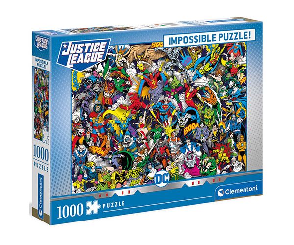 DC Comics Liga istine impossible puzzle 1000kom - Clementoni