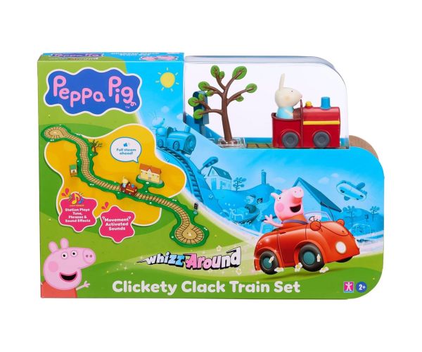Peppa prasica Whizz-Around Zecica Rebeka crveni vlak igračka set