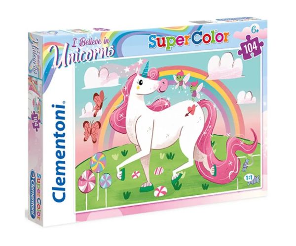 Vjerujem u jednoroge Supercolor puzzle 104kom - Clementoni