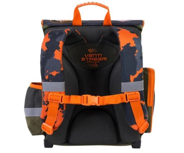 Bambino: Vojnička ergonomska školska torba, ruksak 36x27x14cm