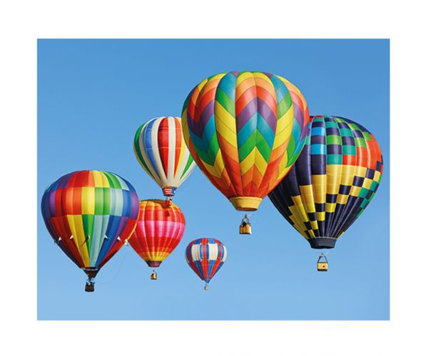 Dijamantna slika: Set za dijamantno slikanje s motivom balona na vrući zrak 40x50 cm