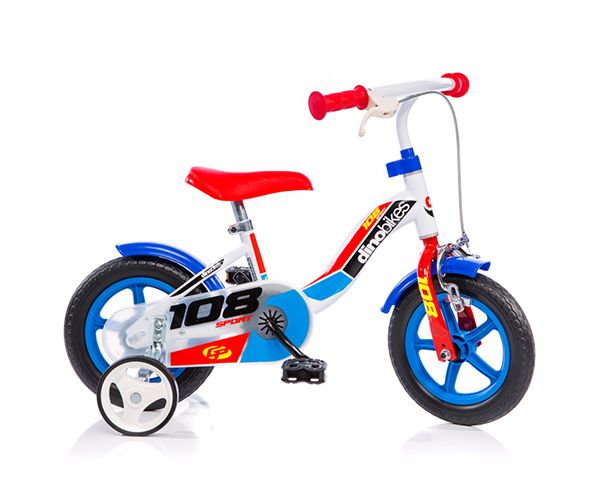 Dino Sport kék-fehér-piros gyerek bicikli 10-es méretben - Dino Bikes kerékpár