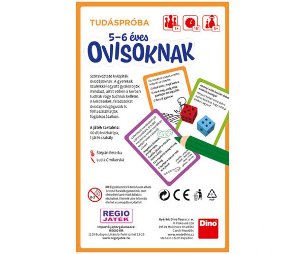 Dino: Test znanja za djecu od 5 do 6 godina