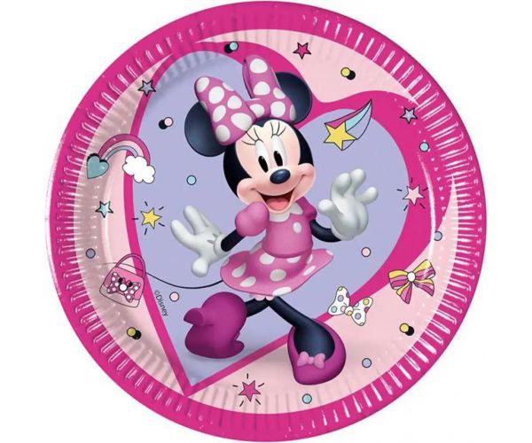 Disney+Minnie miš 8-dijelni set papirnatih tanjura 20 cm