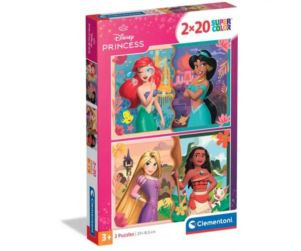 Disney Hercegnők 2 az 1-ben puzzle - Clementoni