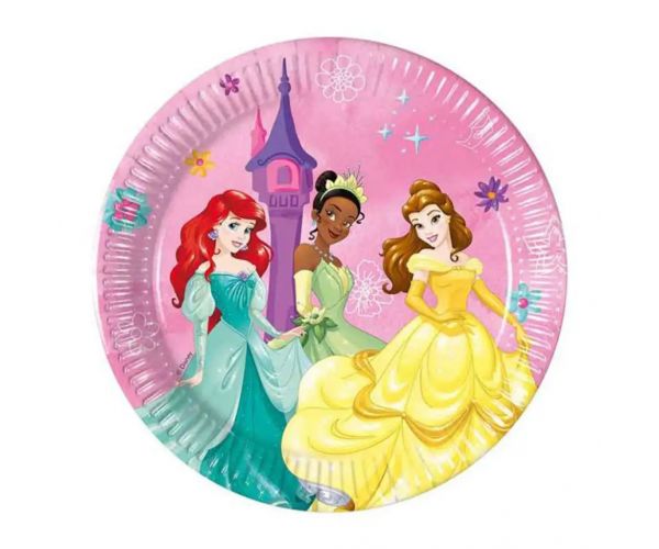 Disney+Princeze 8-dijelni set papirnatih tanjura 20 cm