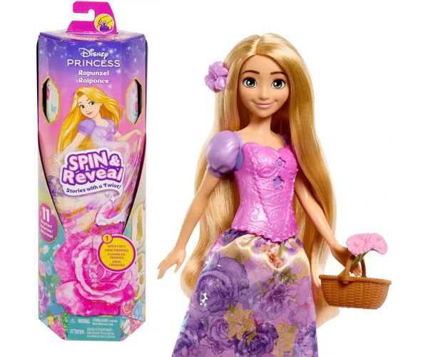 Disney Hercegnők: Varázslatos Meglepetés Aranyhaj baba - Mattel