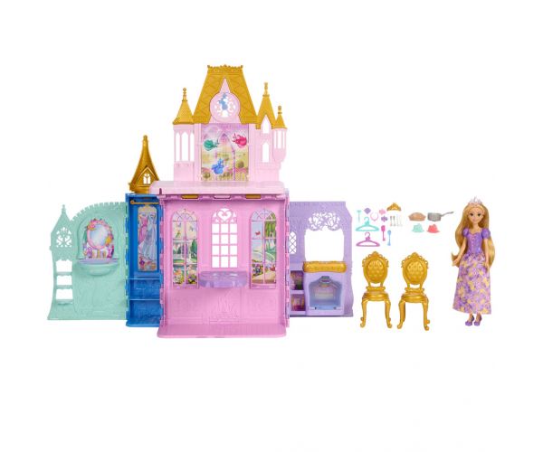 Disney Hercegnők Kastély Aranyhaj Babával - Mattel