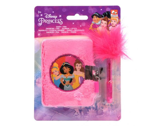 Disney Princeze Plišani dnevnik s olovkom