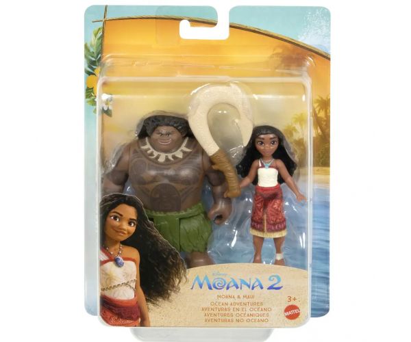 Disney Hercegnők: Vaiana 2 - Vaiana és Maui figura játékszett - Mattel