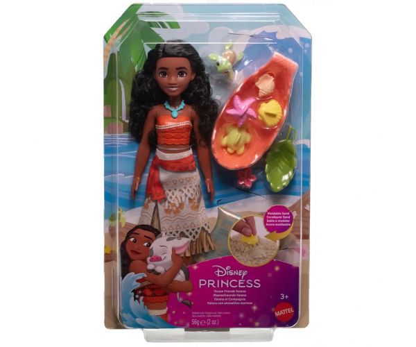 Disney Hercegnők: Vaiana 2 baba tengerparti játékszett homokkal – Mattel