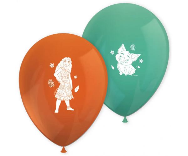Disney+Princeze Vaiana 2 narančasto-tirkizno-zelena 8-komadni set balona
