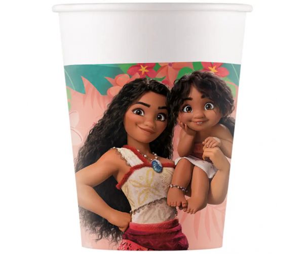 Disney+Princeze Vaiana 2 papirnate čaše set od 8 komada 200ml