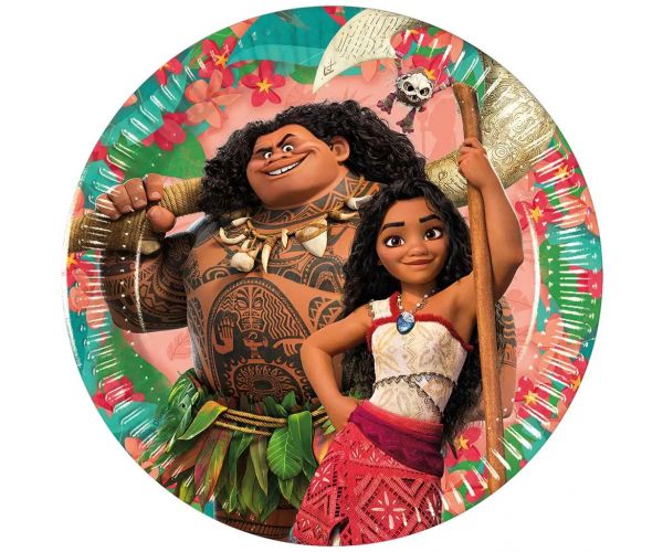 Disney+Princeze Vaiana 2 papirnati tanjuri, set od 8 komada, 20 cm
