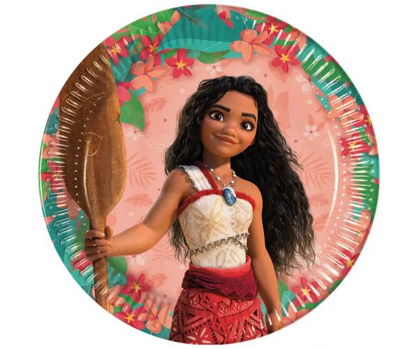 Disney+Princeze Vaiana 2 papirnati tanjuri, set od 8 komada, 23 cm