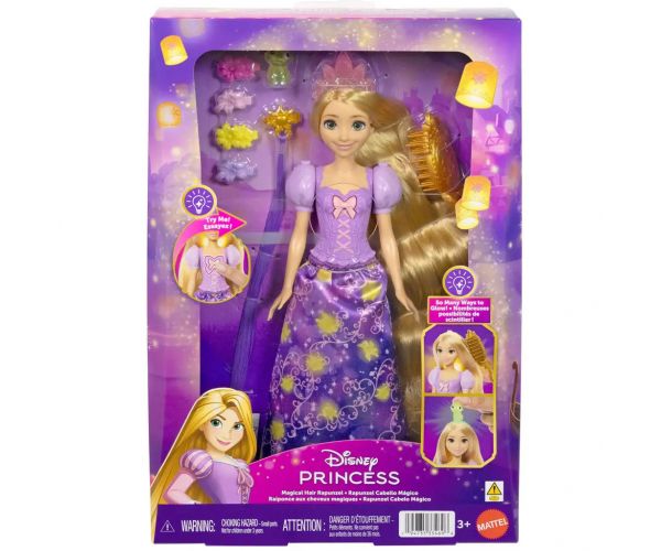 Disney Hercegnők Aranyhaj varázs baba kiegészítőkkel - Mattel