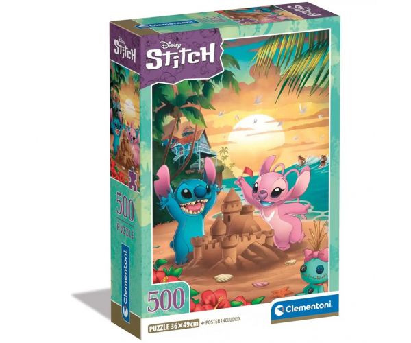 Disney Stitch 500 db-os puzzle - Clementoni
