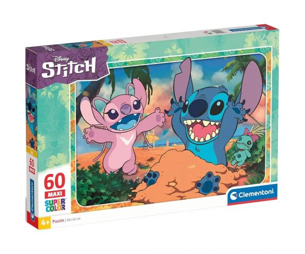 Disney Stitch 60 db-os maxi supercolor puzzle - Clementoni