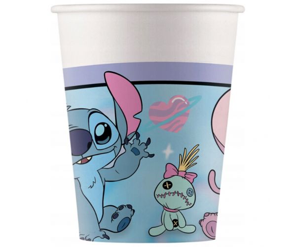 Disney Stitch és Angel papírpohár 8db-os szett 200ml
