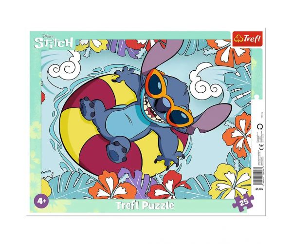 Disney Stitch 25db-os keretes puzzle - Trefl