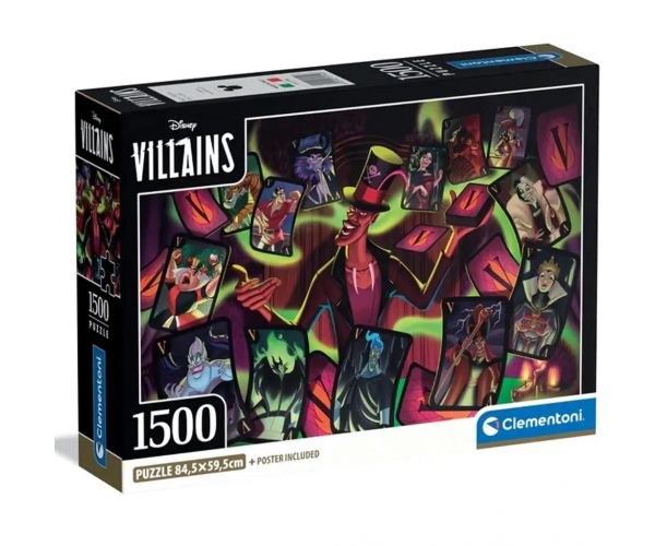 Disney - Gonoszok HQC 1500db-os compact puzzle - Clementoni