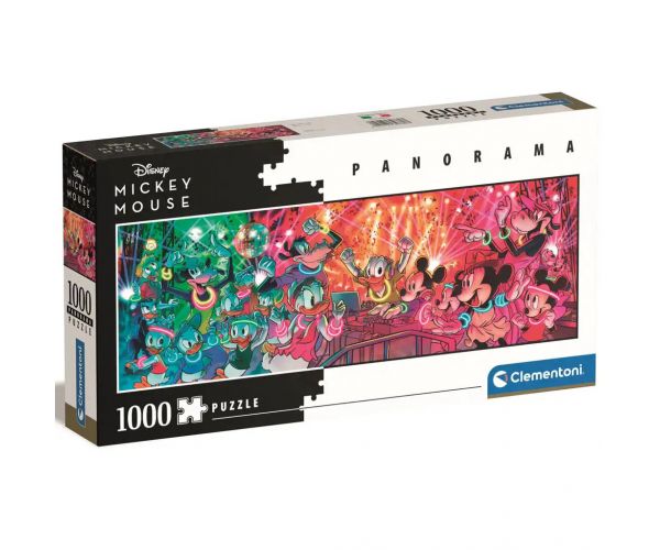 Disney kalsszikusok - Mickey egér disco 1000db-os panoráma puzzle - Clementoni