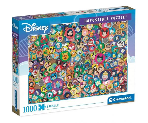 Disney szereplők 1000db-os lehetetlen puzzle - Clementoni