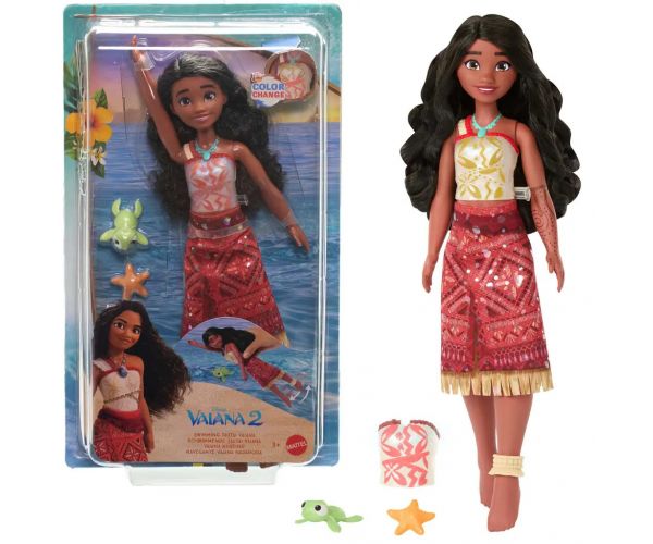 Disney Hercegnők: Vaiana 2 úszó baba kiegészítőkkel - Mattel