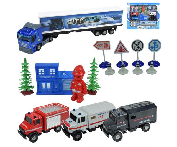 Die-Cast: Set ogromnih policijskih automobila s dodacima
