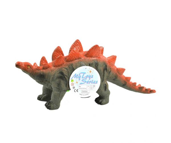 Dino World: Vinilna zvučna figura dinosaura Stegosaura s pamučnim punjenjem, veličina 35 cm