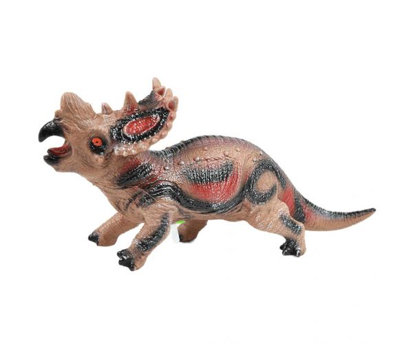 Dino World: Vinilna zvučna figura dinosaura Styracosaurus s pamučnim punjenjem 35 cm