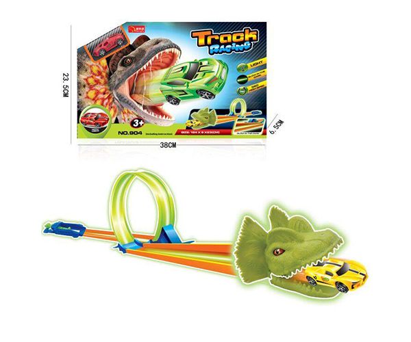 Dinosaur staza za autiće sa jednim autićem