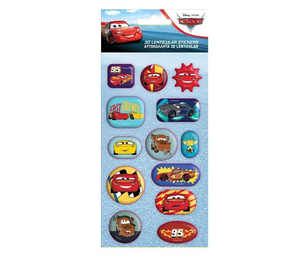 Disney: Cars 3D hologram naljepnica set od 13 kom