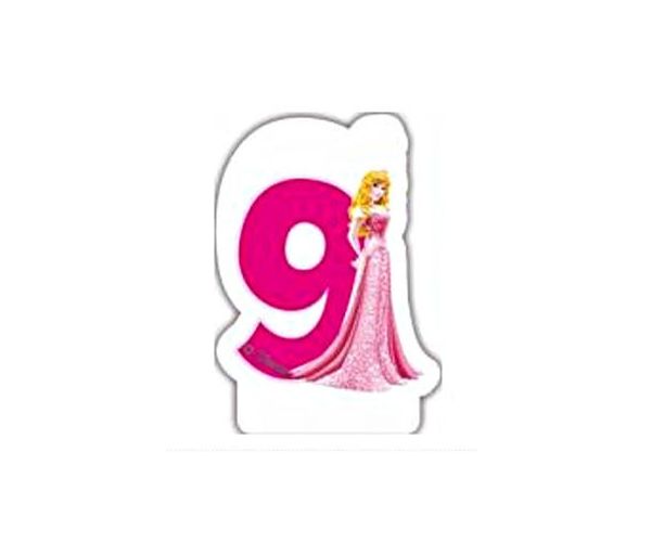 Disney Princeza rođendanska svijeća, broj 9