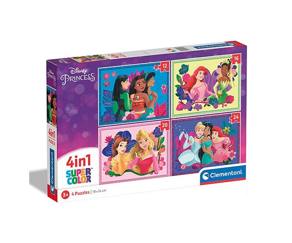 Disney Princeze 4 u 1 puzzle - Clementoni