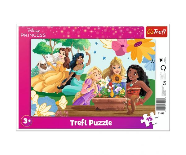 Disney Hercegnők 15db-os keretes puzzle - Trefl