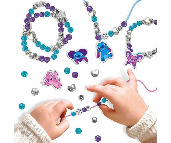 Disney Stitch kutijica za nakit s nizanjem perlica - Lisciani