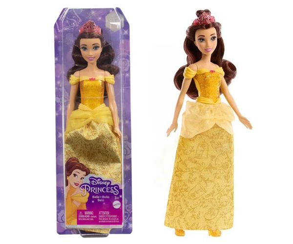 Disneyjeve princeze: Svjetlucava lutka princeza Belle - Mattel