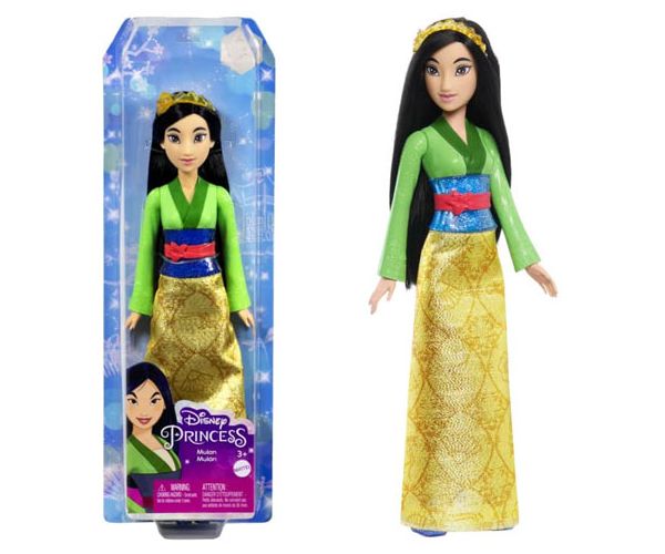 Disneyjeve princeze: Svjetlucava lutka princeze Mulan - Mattel