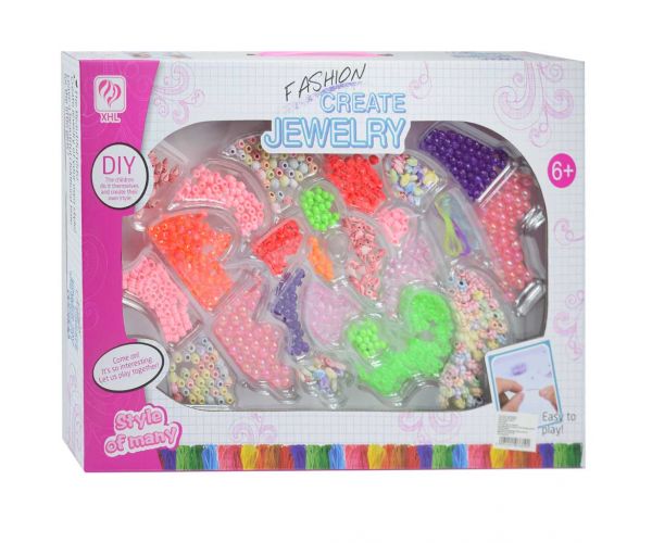 DIY Fashion Create: Set perli za pletenje kose i izradu nakita s više od 200 perli u boji
